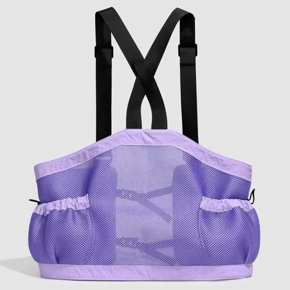 Mesh Material Breathable Mesh Vest Waterproof Multi-Pocket Vest New Running Hydration Vest Summer