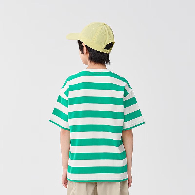 Balabala Kids' Quick-Dry Striped Unisex Short Sleeve T-Shirt