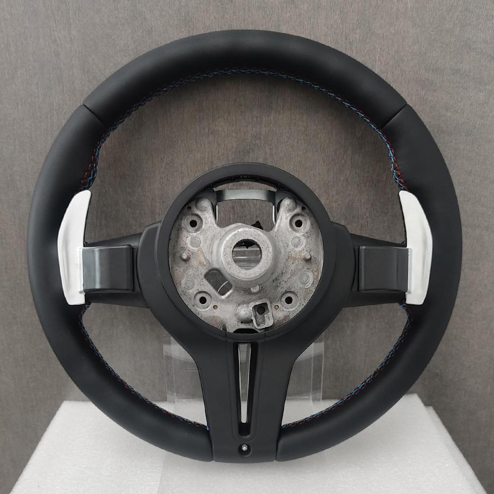 Обновление рулевого колеса M Sport для BMW F20 F22 F23 F30 F33 F34 F10 F07 F12 X1 F48 X5 F15 X3 F25 F80 E90 E70 E84 M3 M5 Автоаксессуары Полностью кожаный