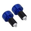 Motorcycle Handlebar Grip End Aluminum Plugs Moto Slider Accessories(Blue)