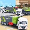 Children'S Simulated Inertial Sanitation Truck, Urban Cleaning Garbage Truck Recycling Sweeper, Baby Toy Car