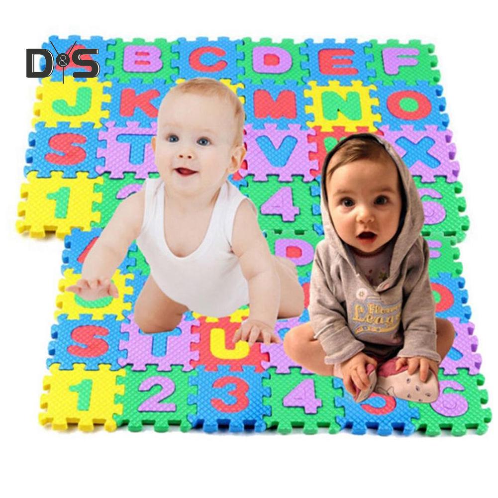 Alphabet Numbers Puzzles Crawling Foam Floor Mat Education Toy