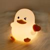 Cute Animal Silicone Night Light Fox Frog Nursery Sleeping Lamp Rechargable Duck Touch Sensor Beside Lamp For Bedroom Decor
