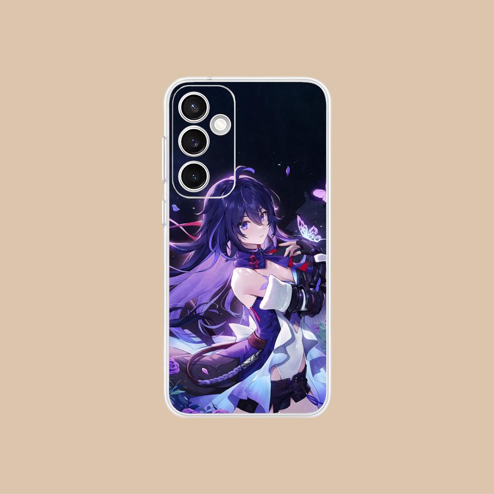 Прозрачный чехол HSR Seele для Samsung Galaxy S25 S24 S23 S22 S21Plus FE Ultra Цветная накладка