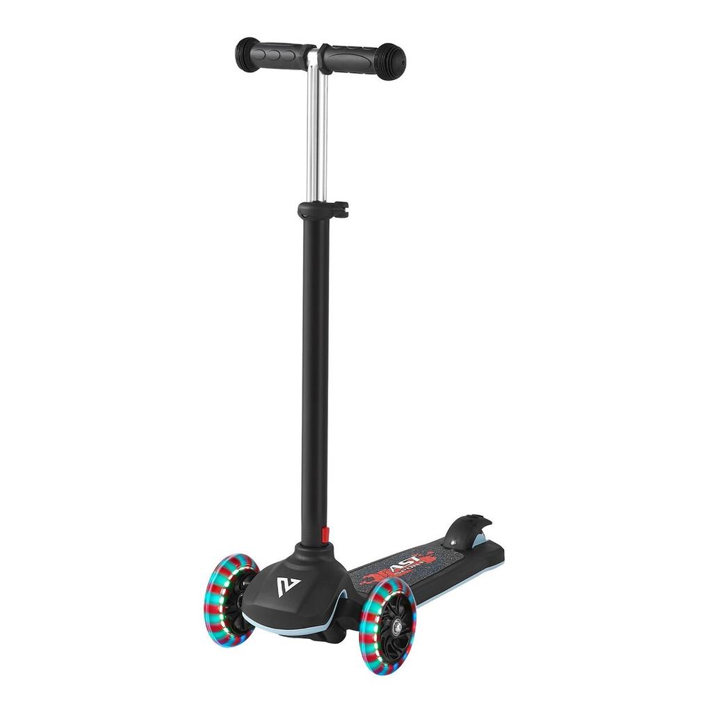 Kick Scooter for Kids Ages 3+, 3-Wheel Toddler Scooter with Light-Up Wheels, Adjustable Height Handlebar, Wide Anti-Slip Deck, Lightweight Aluminum