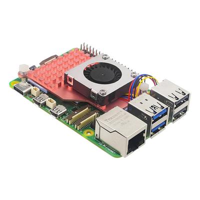 Для Raspberry Pi 5 активный кулер программное управление радиатор радиатор с регулируемой скоростью вентилятор охлаждения радиатор охлаждения чистая медь