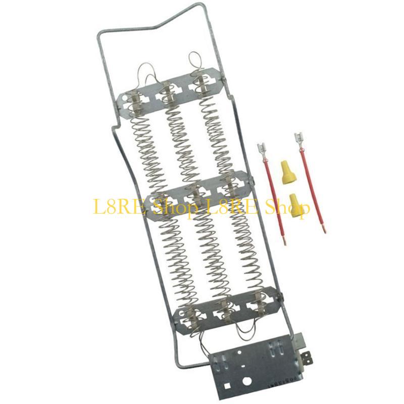 L8RE Electric Heating Set Dryer Replacement Part Heating Part Heating Tube Aluminum Alloy Texture for Home Laundry Room