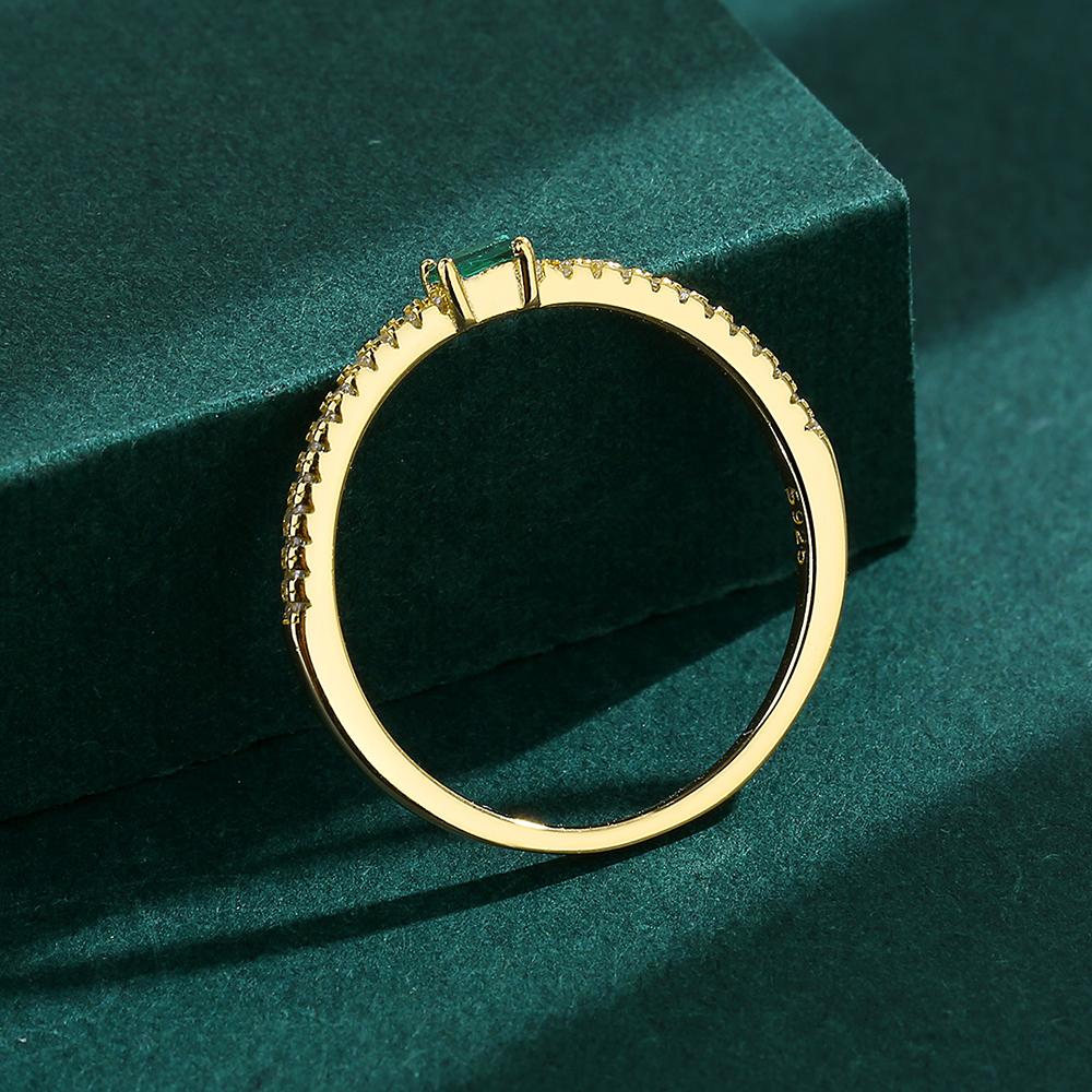 Классические кольца из стерлингового серебра 925 пробы для серег, модные золотые женские кольца с цирконом, обручальные свадебные украшения, вечерние украшения