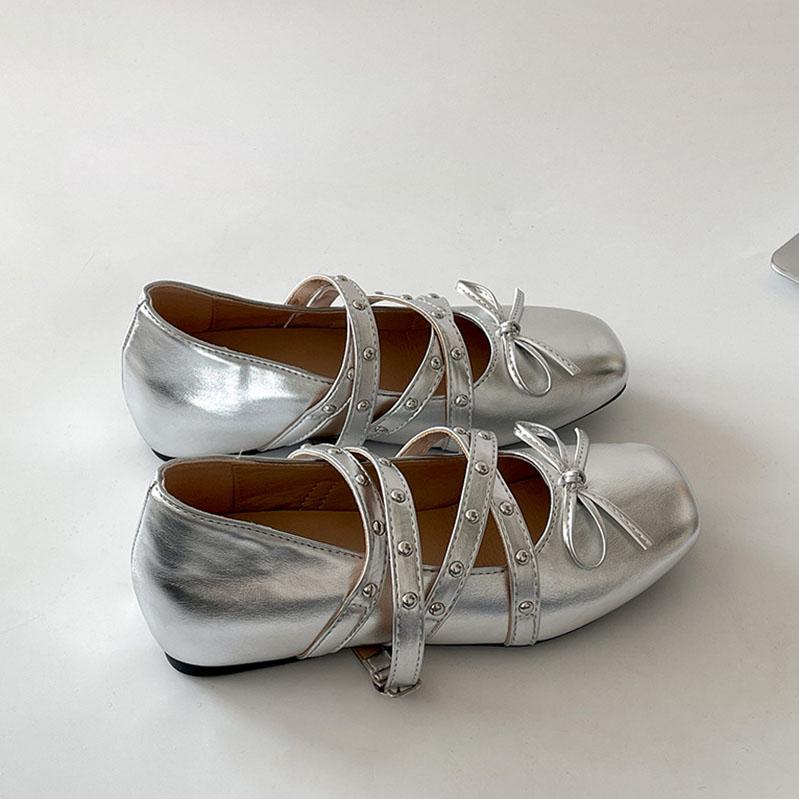 Празднуйте французские ретро туфли Мэри Джейн с мелким вырезом для женщин, с внутренней танкеткой, квадратным носком, одинарные, с перекрещенными ремешками, однотонные балетки
