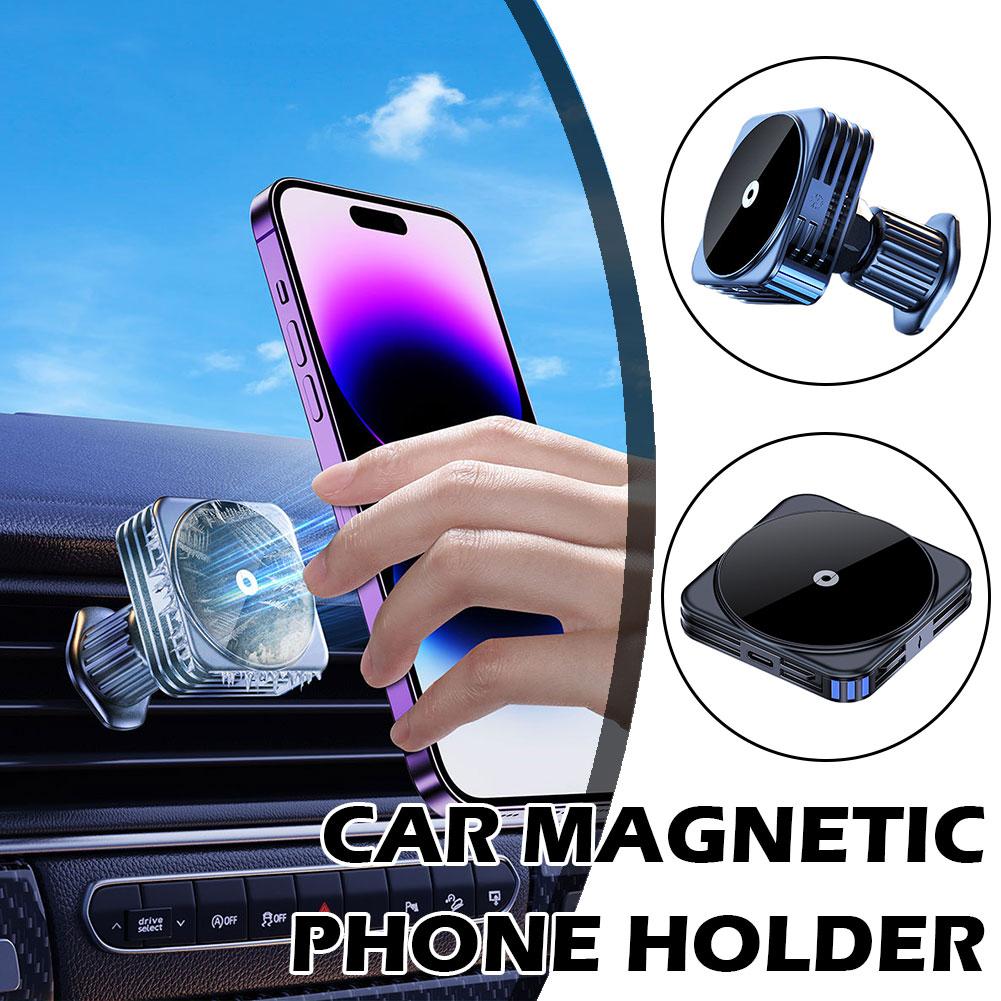 Magnetic Car Phone Holder Multi-Angle Adjustment Car Bracket Dashboard Mobile Smartphone Cell In Stand Car GPS Support C7J3