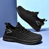 Sneakers 2025 Spring New Men's Shoes Trend Foreign Trade Fly-woven Lace-up Running Shoes Breathable Korean Version Trendy Shoes