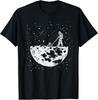 Funny Astronaut Tee Moon Mowing Gardening Spaceman Galaxy Gift Unisex T-Shirt