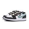 Jordan Air Jordan 1 износостойкие нескользящие низкие винтажные баскетбольные кроссовки мужские Черный Белый Зеленый 553558-131(Команда85-)
