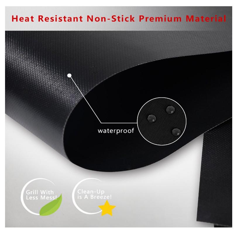 Barbecue Grill Mat Microwave Oven BBQ Accessories Nonstick BBQ Liner Sheet Reusable Grill Mat ARI