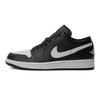 Jordan Air Jordan 1 Нескользящие Устойчивые к истиранию Низкие Винтажные Баскетбольные Кроссовки Унисекс Черно-Белые 553558-043(Команда181-)