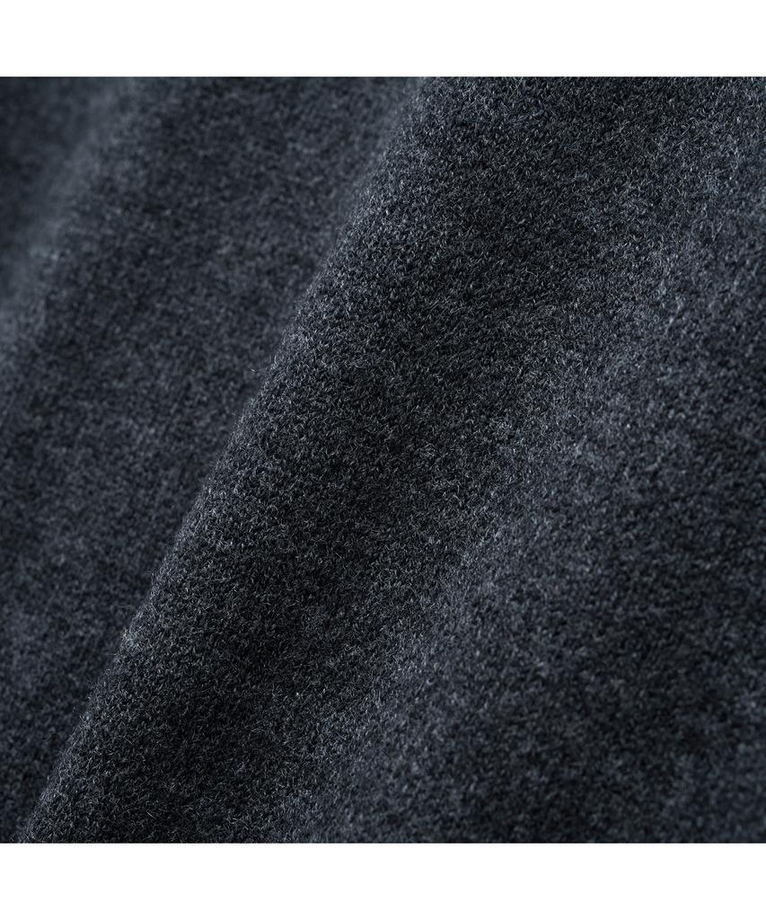 Iolo Merino Wool A-One Knit Jacket_Charcoal