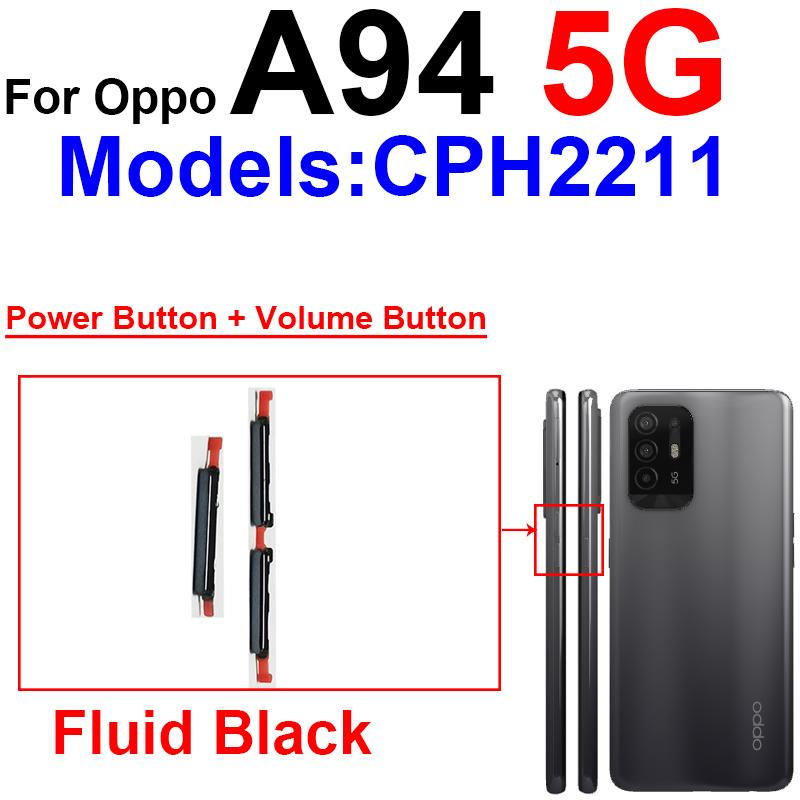 Кнопка питания и громкости для OPPO A93 A94 A95 4G 5G Кнопка включения/выключения Кнопки громкости вверх/вниз Боковые кнопки звука Шлейф Запасные части