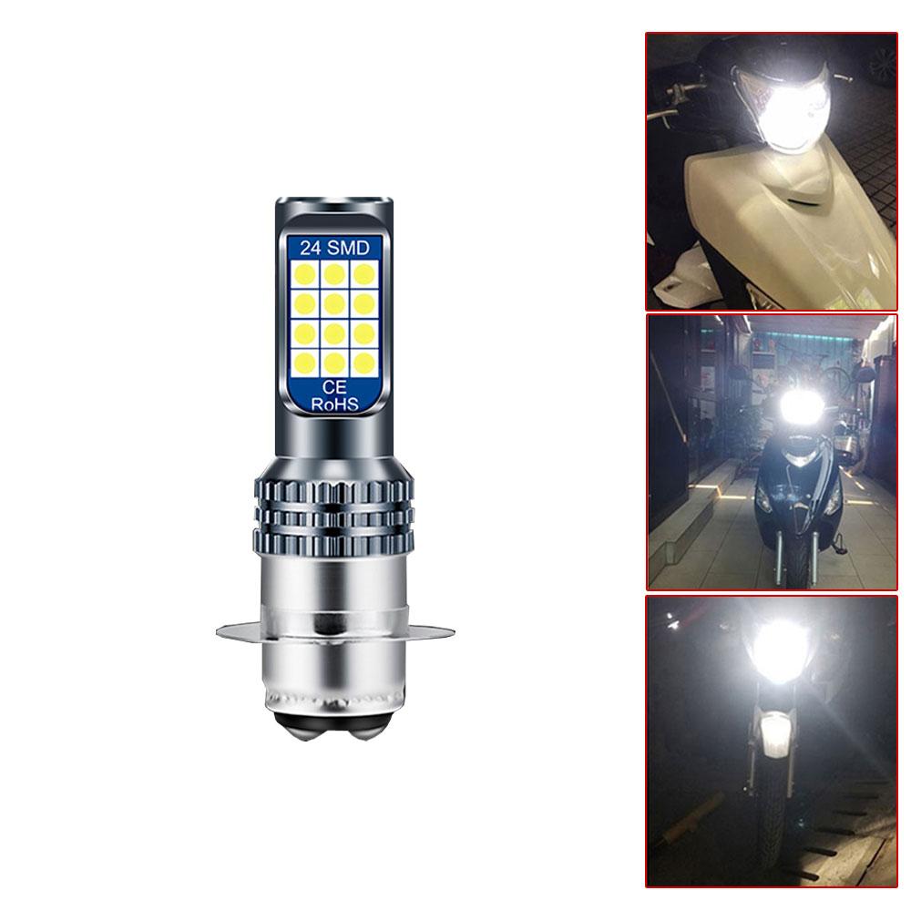 1 шт. H4 BA20D P15D светодиодные лампы для фар мотоцикла 6000k Hi/lo Beam 3030 12SMD Moto LED аксессуары для скутера ATV противотуманные фары желтые