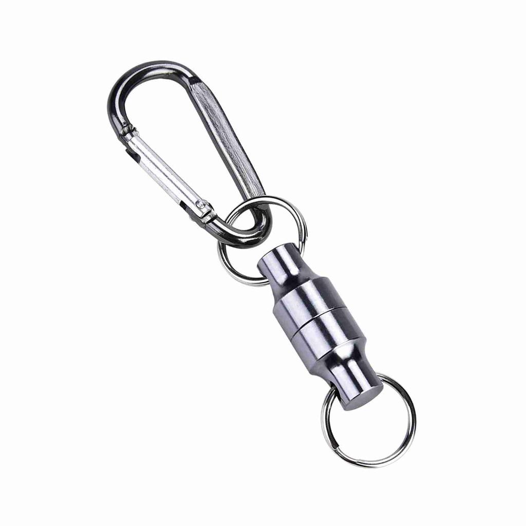 Магнитная пряжка для рыбалки нахлыстом, магнитный зажим для сетки, подвесной держатель, зажим для шнурка(Одинарный, Серебряный)