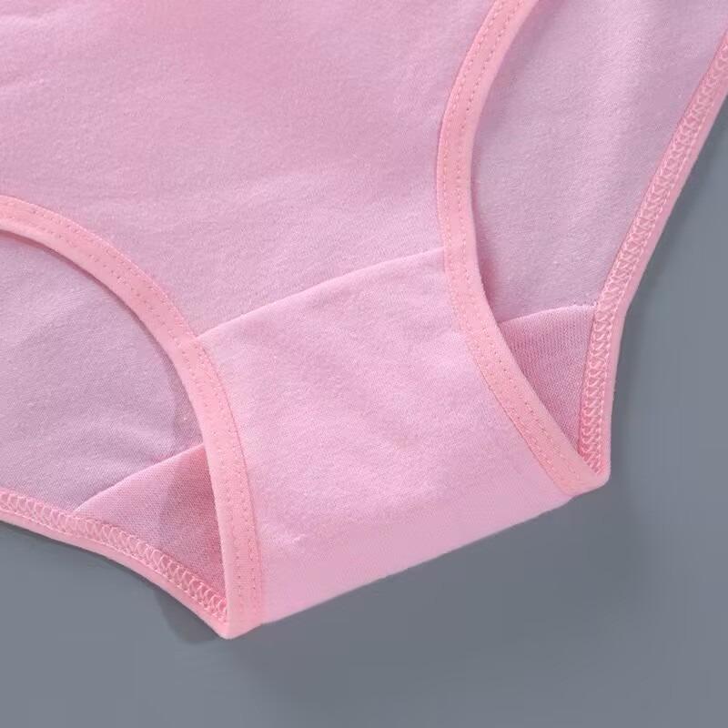 Хлопковые летние трусы с низкой талией для девочек, детские хлопковые летние трусы, хлопковое студенческое нижнее белье для девочек