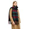 Commuter Scarf Atmosphere Retro Plaid Clip Pattern Scarf Warm and Cold and Windproof Scarf Long Scarf