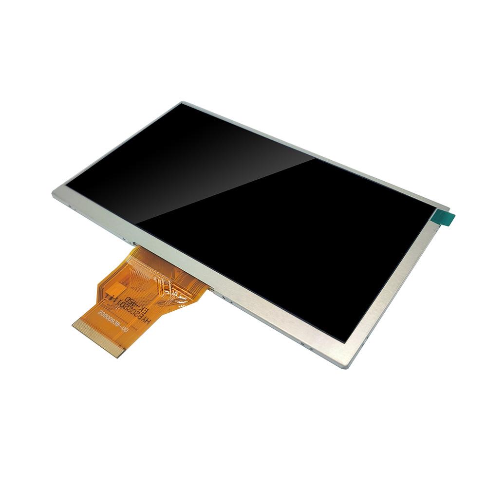 7-inch LCD Screen, 800x480, 50-pin, AT070TN92 VX Compatible, High Brightness, 5.5mm Thick, 45mm Short Ribbon Cable