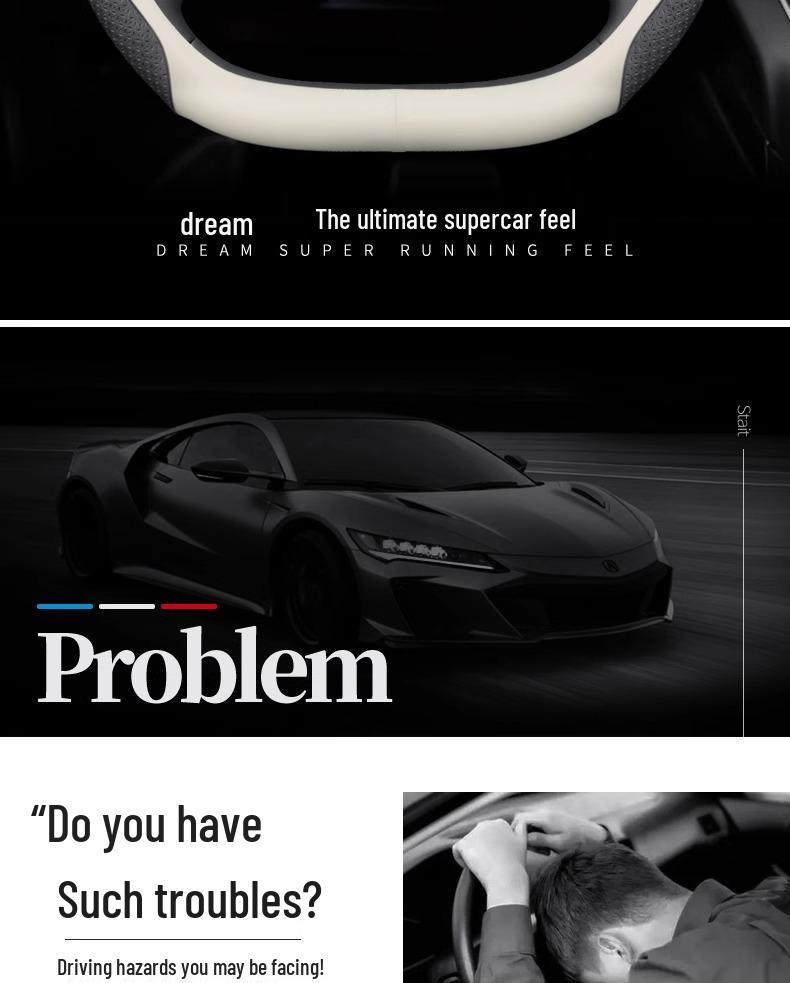 All-Season Anti-Slip Steering Wheel Cover for Geely Galaxy E5