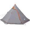 VidaXL Tipi Camping Tent 5 Person Grey Waterproof, Tent, Camping Shelter, Garden Shed, Garden Tent, Shelter 4009409