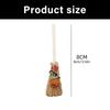 Whimsically Witch Broom Miniature Holiday Pendant Charm PVC Hanging Ornament For Seasonal Home Car Interior Decoration