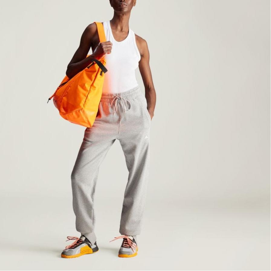 Adidas Stella McCartney Модные удобные спортивные брюки с высокой талией Женские брюки Средне-серые каменно-розовые IW6335