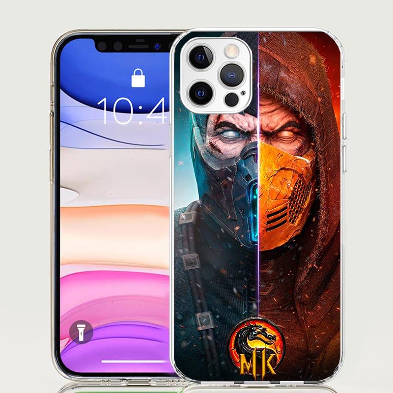 Mortal Kombat Phone Case for Apple iPhone 17 Air 16 15 Plus 14 + 13 Mini 12 11 Pro Max 7 8 SE 16Max Soft Shell Cover Coque 16 15