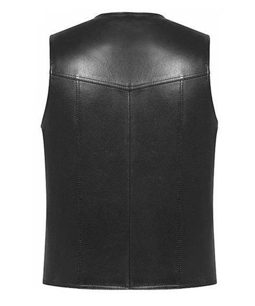 Мужской безрукавный жилет с V-образным вырезом Повседневный и удобный жилет-куртка на флисовой подкладке