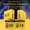 65W 6 Ports USB C Charger Fast Charging Quick Phone Charger Adapter For iPhone 15 16 Pro Samsung Xiaomi QC3.0 USB C Wall Charger