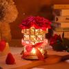 Rose Rubiks Cube Atmosphere Table Lamp Nightlight for Girls' Best Friend Birthday Qixi Valentine's Day Gift Senior Decoration
