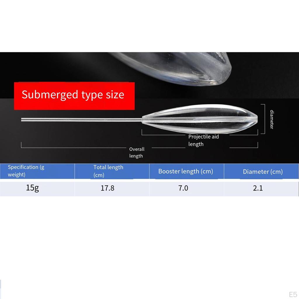 Bombarda Fishing Float Bobber Акриловая приманка для дальнего заброса, портативная, пресноводная,