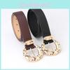 Korean Style Womens Leather Belt With Alloy Buckle For Trendy Daily Use