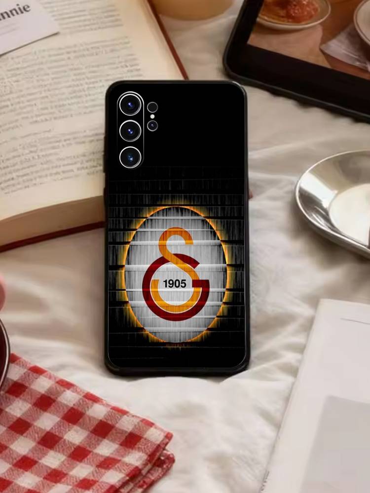 Классический чехол Galatasaray S-SK1905 для Samsung S26,S25,S24,S23,S22,S21,S20,Ultra,Plus,FE Черный мягкий чехол