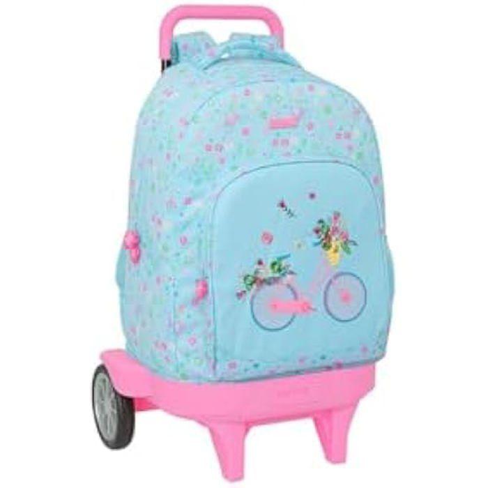 Safta Grand Sac à Dos à roulettes, Compact évolution, Amovible, idéal pour Les Enfants de différents âges, Confortable et