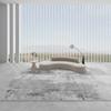 Ковер с петлевым ворсом Wabi-Sabi: Нескользящий коврик для гостиной, кофейного столика в стиле легкой роскоши и декора спальни