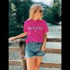 Fashion Short-sleeved Fushia T-shirt - - Fushia