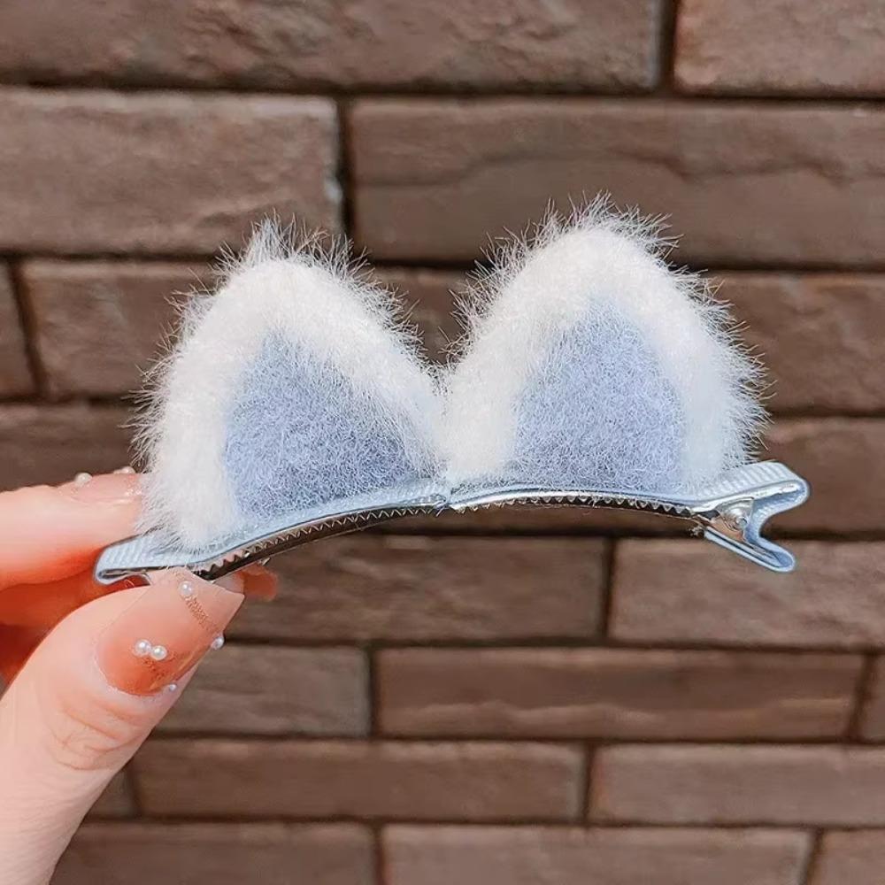 5 Pairs Soft Texture Rabbit Ears Hair Pin 3D Design 3D Hair Pin Hair Accessories For Children