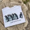 2025 Summer New Cute Summer Little Penguin Oversized Loose T-shirt Short-sleeved T-shirt with A Niche School Style Tops Tees