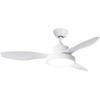 Ventilateur De Plafond - SPC - Conforto DC Lite 2 - Moteur DC 42W - Luminosité Réglable - Design Blanc