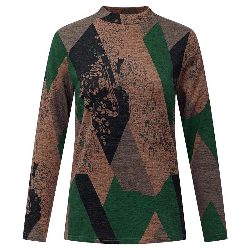 Женский пуловер с длинным рукавом, круглым вырезом и длинным рукавом, теплый, утолщенный, винтажный, с длинным рукавом