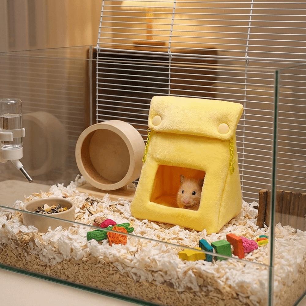Thickened Hamster Cotton Nest Warm Plush Pet Bed Comfortable Animal Rest Shelter Cage Accessories