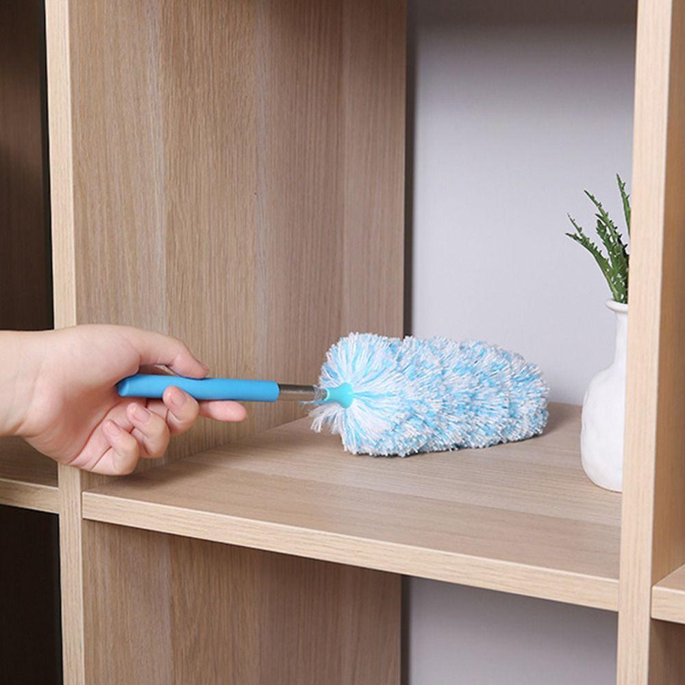 Сметка для удаления пыли Съемная с выдвижной ручкой Щетка для паутины Чистящая микрофибровая щетка Волшебная щетка для пыли