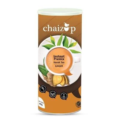 Chaizup Premium 1 Min Instant Ginger Tea Premix - Банка 1 кг | Ароматизаторы имбиря | Приблизительно. 72 порции | 1 кг