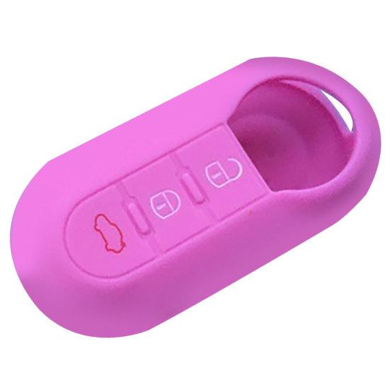 Силиконовый откидной чехол с 3 кнопками и дистанционным автомобильным брелоком для Fiat 500