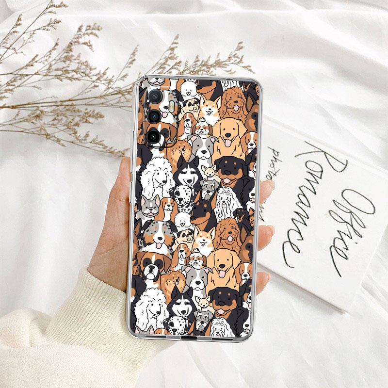 Cute Dog Art Phone Case for Motorola Moto G10 G20 G30 G31 G32 G34 G35 G41 G42 G50 G51 G52 G55 G60 G60S G62 G71 G72 G75
