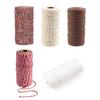 Cotton Bakers Twine 328FT Packing String Christmas Cotton Rope Cord for Tying Cake And Pastry Boxes DIY Crafts Gift Wrapping